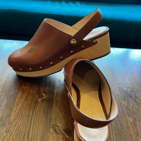 J. Crew Brown Leather Clogs - Picture 5 of 9